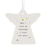 Angel Thoughtful Words Ceramic Plaques