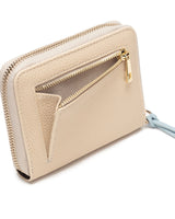 Polly Leather Purse in Stone