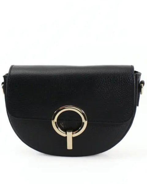 Black crossbody saddle bag online