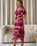 Marley Marble Dress in Pink (Sizes 8-18)