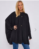 Odette Oversized Top in Black (10-26)