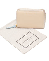 Polly Leather Purse in Stone