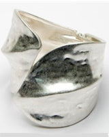 Chester Chunky Cuff Bracelet in Silver