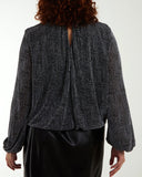 Penny Puffball Top in Silver (8-24)