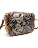 Maria Multi Coloued Snake Print Leather Crossbody Bag