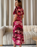 Marley Marble Dress in Pink (Sizes 8-18)
