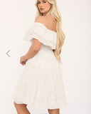 Lauren Bardot Dress in Beige (8-16)