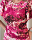 Marley Marble Dress in Pink (Sizes 8-18)