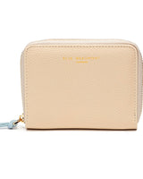 Polly Leather Purse in Stone
