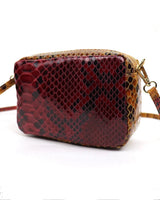 Maria Multi Coloued Snake Print Leather Crossbody Bag