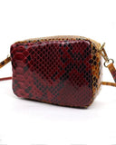 Maria Multi Coloued Snake Print Leather Crossbody Bag
