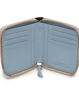 Polly Leather Purse in Stone