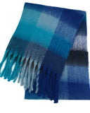 Charlie Check Scarf in Blue