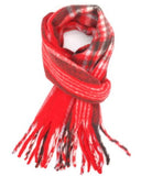 Tilly Tartan Scarf in Red