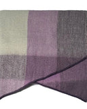 Chilli Check Angled Scarf in Purple