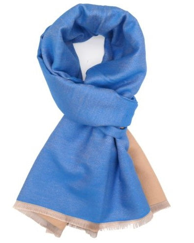 Rhonda Reversible Scarf in Blue