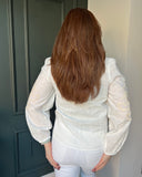 Georgia Embroided Shirt in White (10-14)