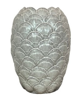 Sydney Shell Vase in White 33cm COLLECT IN STORE ONLY