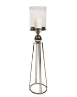Filey Floor Standing Metal & Glass Candle Holder 84cm COLLECT FROM STORE ONLY