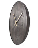 Maiden Mango Wood Bowl Wall Clock 41cm LOCAL COLLECT/DELIVERY ONLY