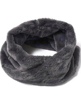 Felix Faur Fur Snood Scarf in Grey