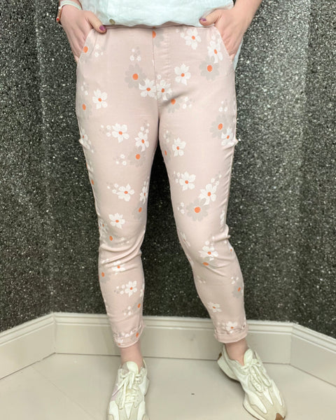 Daisy Magic Stretchy Trousers in pink (10-16)
