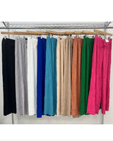 Penny Textured Wide Leg Trousers (8-16)