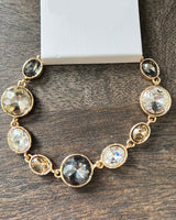 Miranda Mixed Crystal Bracelet in Gold