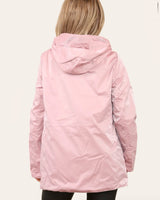 Sharon Shimmer Reversible Rain Coat in Pink (Sizes 8, 22)