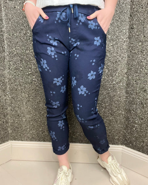 Daisy Magic Stretchy Trousers in navy (10-16)