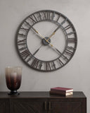 Antique Grey Skeleton Clock 73cm LOCAL COLLECT/DELIVERY ONLY