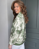Jenny Jungle Print Top in Khaki (10-18)