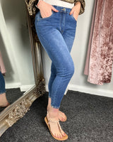 Betty Beaded Stretch Jeans in Denim (12-20)