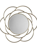 Venice Flower Frame Mirror in Gold 91cm LOCAL COLLECT/DELIVERY ONLY