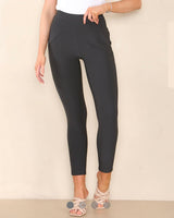 Marley Super Stretch Scuba Leggings in Charcoal Grey