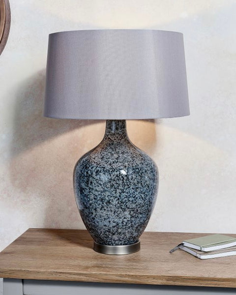 Tattler Ceramic Lamp with Grey Shade 59cm LOCAL COLLECT/DELIVERY ONLY