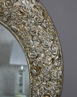Hilton Heart Rosebud Mirror in Champagne 110cm x 91cm LOCAL COLLECT/DELIVERY ONLY