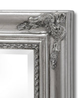 Bali Baroque Slimline Mirror in Antique Silver H139cm x W19cm LOCAL COLLECT/DELIVERY ONLY
