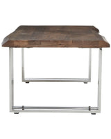 Turin Natural Wood and Steel Coffee Table LOCAL COLLECT/DELIVERY ONLY
