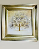 Gold Tree Of Life Print in Champagne Frame 40cm