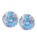 AB Crystal Sterling Silver Stud Earrings