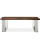 Turin Natural Wood and Steel Coffee Table LOCAL COLLECT/DELIVERY ONLY