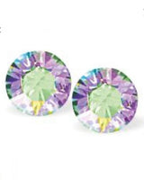 Paradise Shine Crystal Sterling Silver Stud Earrings