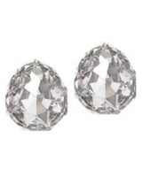 Clear Majestic Crystal Sterling Silver Stud Earrings