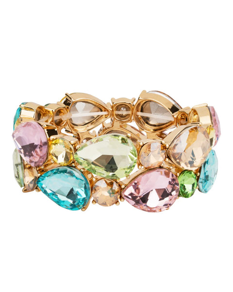 Malissa Multicoloured Chunky Crystal Bracelet