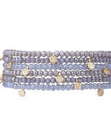 Enya Stretchy Bead Bracelets in Grey