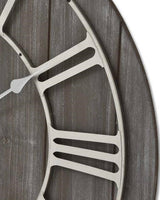 Gilford Grey Wooden Clock 68cm LOCAL COLLECT/DELIVERY ONLY