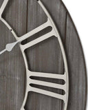 Gilford Grey Wooden Clock 68cm LOCAL COLLECT/DELIVERY ONLY
