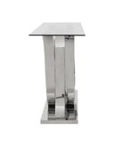 Valletta Curved Base Console Table in Silver LOCAL COLLECT/DELIVERY ONLY