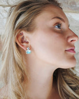 Peach/Champagne Twin Stud Earrings